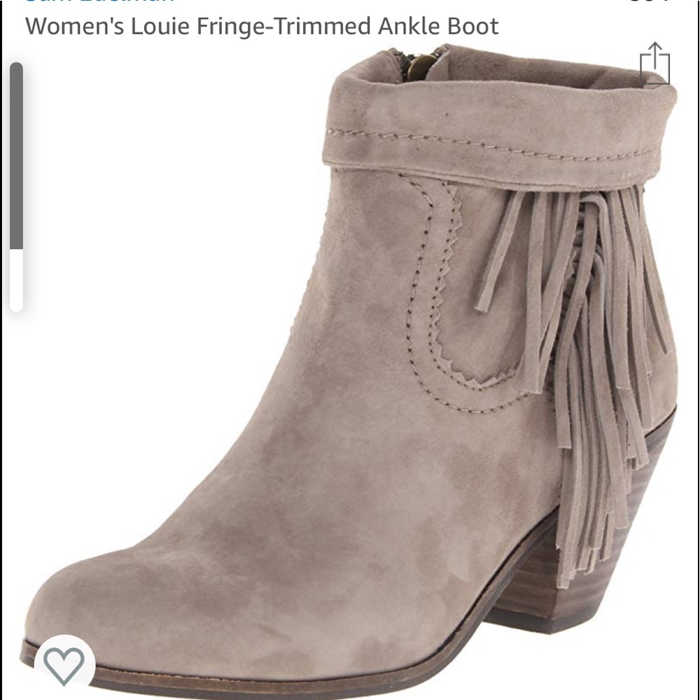 Sam Edelman Louie Fringe-Trimmed Ankle Boot